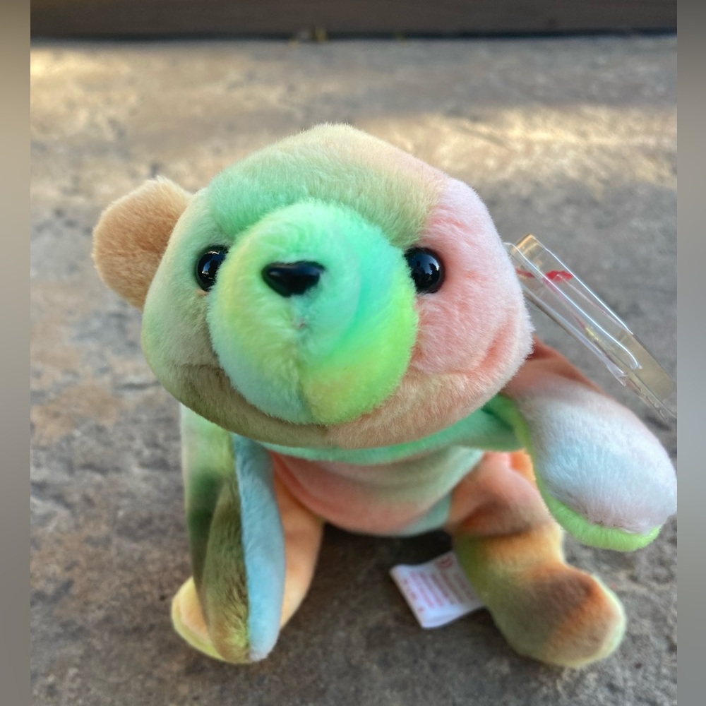 SAMMY The Bear - TY Beanie Baby - 1998 Ear Tag/1999 Tail Tag